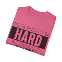 Unisex-T-Shirt aus stückgefärbtem Material