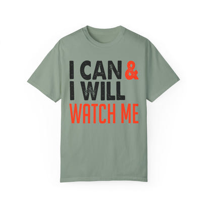 Unisex-T-Shirt aus stückgefärbtem Material