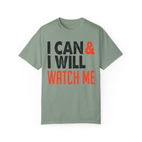 Unisex-T-Shirt aus stückgefärbtem Material