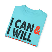 Unisex-T-Shirt aus stückgefärbtem Material