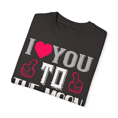 (Valentinstag) Unisex-T-Shirt aus stückgefärbtem Material