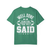 Camiseta unisex de fitness teñida (diseño en la espalda) 8