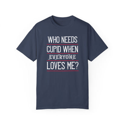 (Valentinstag) Unisex-T-Shirt aus stückgefärbtem Material
