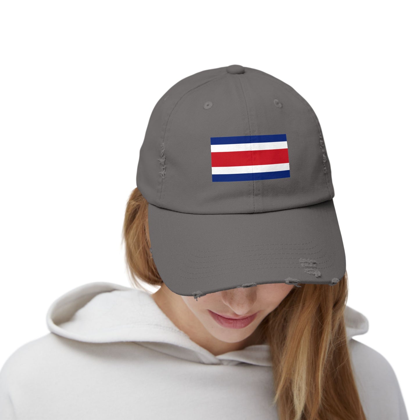 Retro-Cap mit Flaggenmotiv im Used-Look | Unisex-Cap mit Costa-Rica-Motiv – perfekt für Freizeit, Outdoor-Abenteuer, Sommerfeste, Reisen und als Geschenk für Sie und Ihn