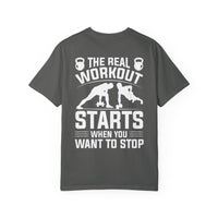 Camiseta unisex de fitness teñida (diseño en la espalda) 6