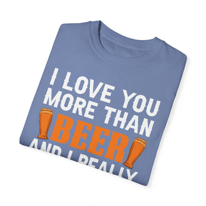 Unisex-T-Shirt aus stückgefärbtem Material