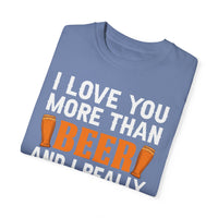 Unisex-T-Shirt aus stückgefärbtem Material