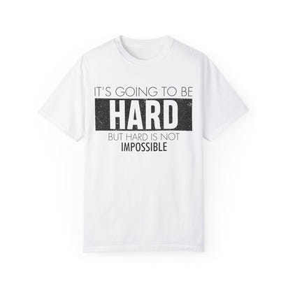 Unisex-T-Shirt aus stückgefärbtem Material