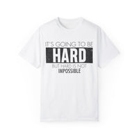 Unisex-T-Shirt aus stückgefärbtem Material