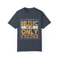 (Música)Camiseta unisex teñida en prenda