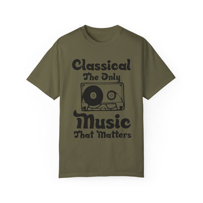 (Música)Camiseta unisex teñida en prenda