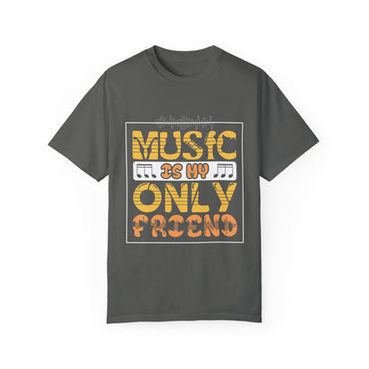(Música)Camiseta unisex teñida en prenda