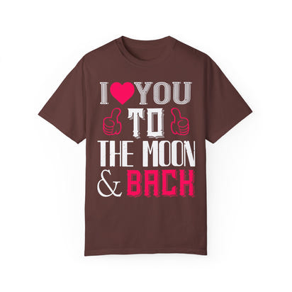 (Valentinstag) Unisex-T-Shirt aus stückgefärbtem Material
