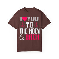 (Valentinstag) Unisex-T-Shirt aus stückgefärbtem Material