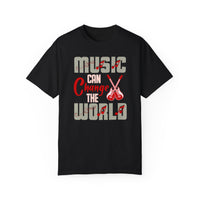 (Música)Camiseta unisex teñida en prenda