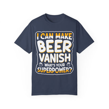 Unisex-T-Shirt aus stückgefärbtem Material