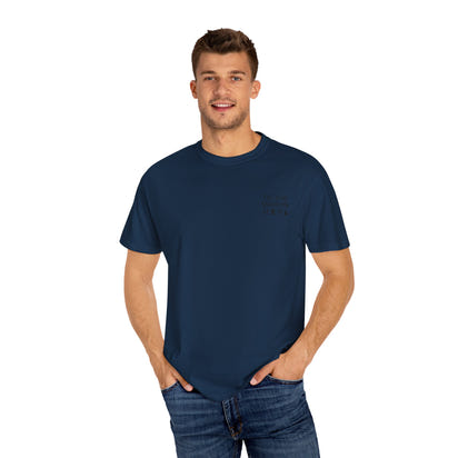 Unisex-T-Shirt aus stückgefärbtem Material