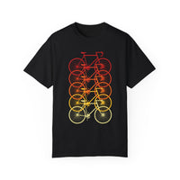 Unisex-Fahrrad-T-Shirt, stückgefärbt
