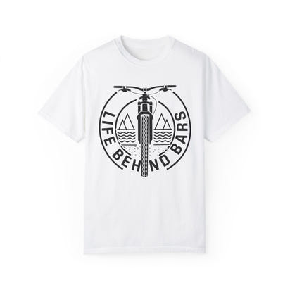 Unisex-T-Shirt aus stückgefärbtem Material