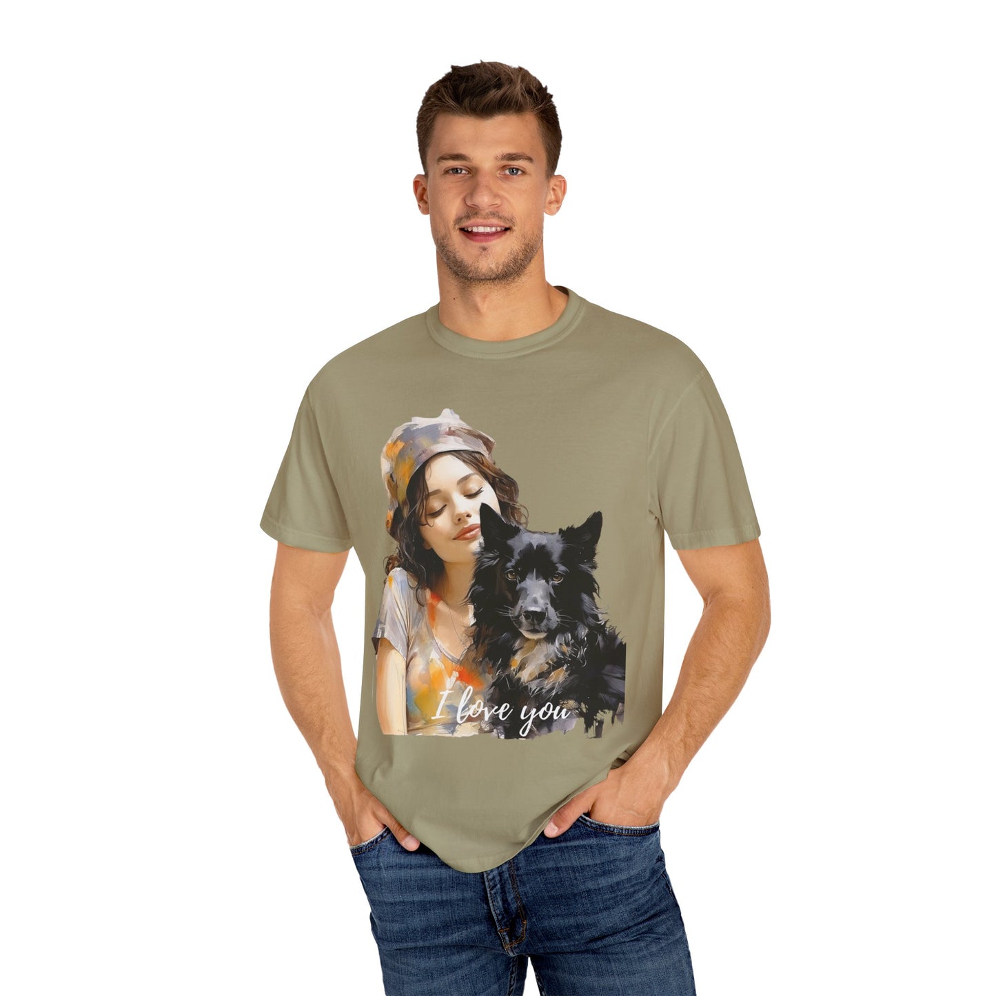 Artistic touch (Dogs) Unisex Garment-Dyed T-shirt