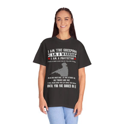 Militärisches Unisex-T-Shirt, stückgefärbt