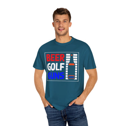 Unisex-T-Shirt aus stückgefärbtem Material