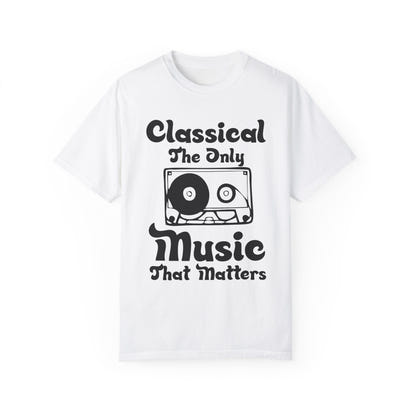 (Música)Camiseta unisex teñida en prenda