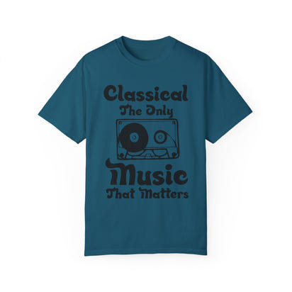 (Música)Camiseta unisex teñida en prenda