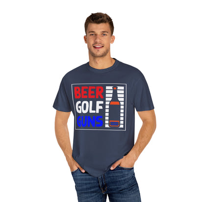 Unisex-T-Shirt aus stückgefärbtem Material