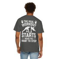 Camiseta unisex de fitness teñida (diseño en la espalda) 6