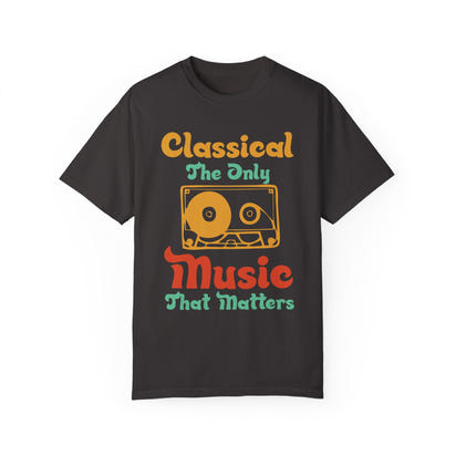 (Música)Camiseta unisex teñida en prenda