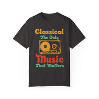 (Música)Camiseta unisex teñida en prenda