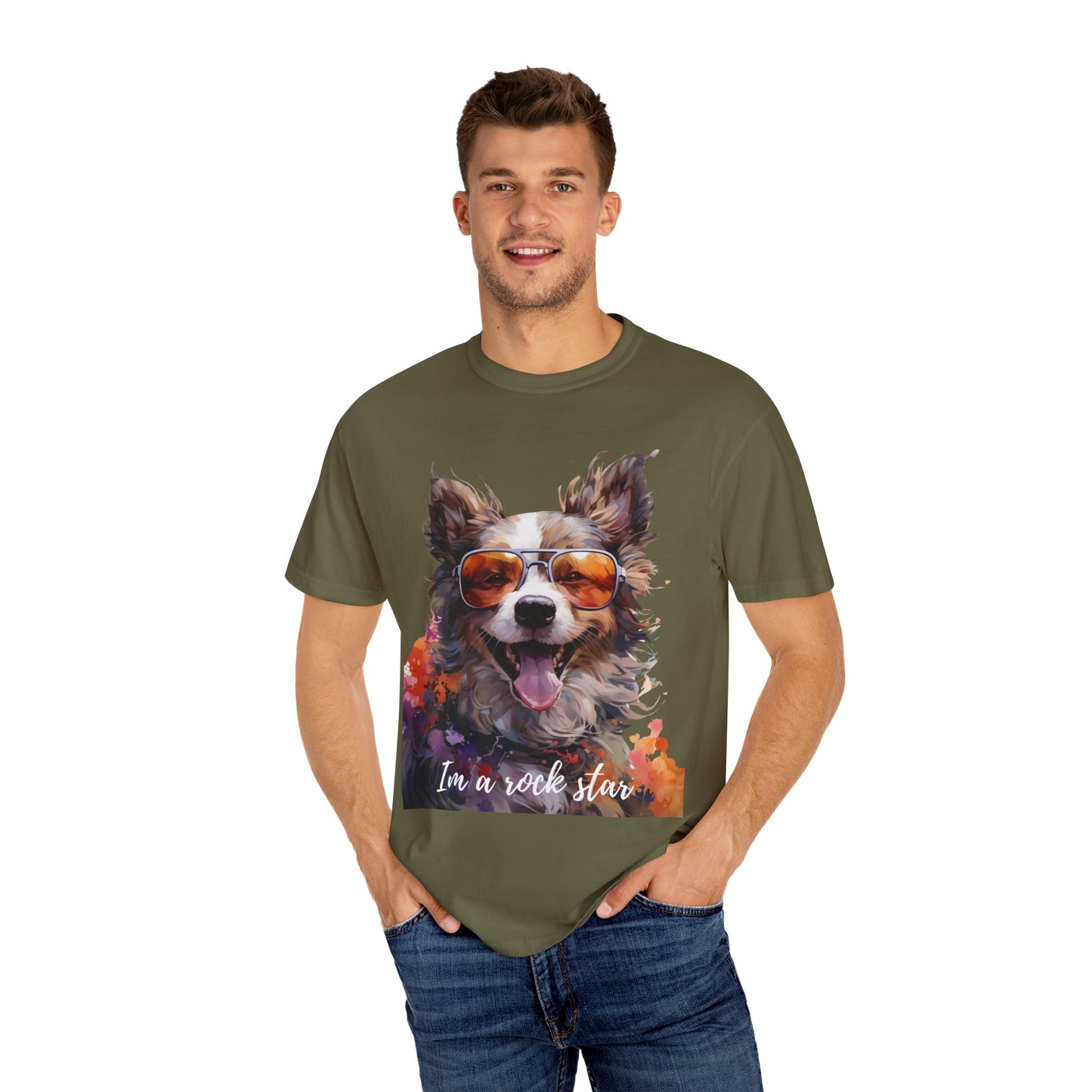 Artistic touch (Dogs) Unisex Garment-Dyed T-shirt