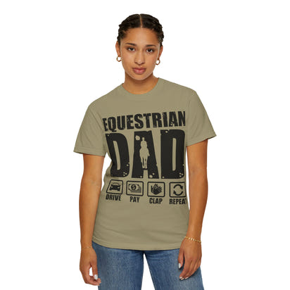 Camiseta para papá ecuestre, regalo único para el Día del Padre, regalo para amantes de los caballos, camiseta unisex informal, ropa para papá que monta a caballo