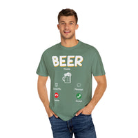 Unisex-T-Shirt mit Alkohol-Motiv, stückgefärbt