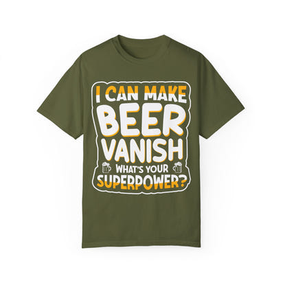 Unisex-T-Shirt aus stückgefärbtem Material