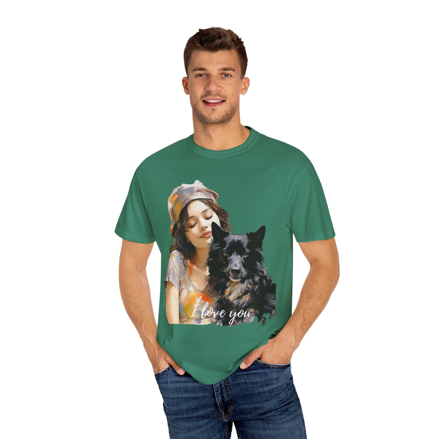 Artistic touch (Dogs) Unisex Garment-Dyed T-shirt