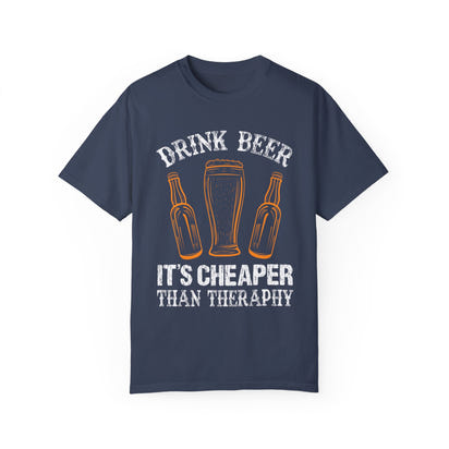 Unisex-T-Shirt aus stückgefärbtem Material