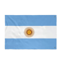 Bandera argentina de doble cara, decoración artesanal para el hogar, decoración de exteriores, pancarta para eventos deportivos, regalo único para los amantes de las banderas.