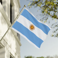 Bandera argentina de doble cara, decoración artesanal para el hogar, decoración de exteriores, pancarta para eventos deportivos, regalo único para los amantes de las banderas.