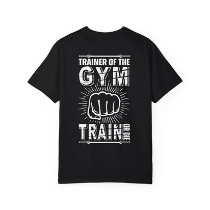 Camiseta unisex teñida de fitness (diseño en la espalda) 10