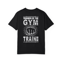 Camiseta unisex teñida de fitness (diseño en la espalda) 10