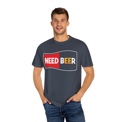 Unisex-T-Shirt aus stückgefärbtem Material