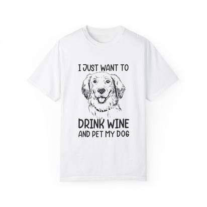 Unisex-T-Shirt aus stückgefärbtem Material