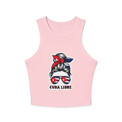 Camiseta sin mangas con microcanales para mujer Cuba Libre: ¡un ambiente veraniego divertido!