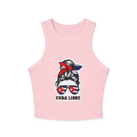 Camiseta sin mangas con microcanales para mujer Cuba Libre: ¡un ambiente veraniego divertido!