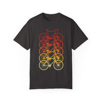 Unisex-Fahrrad-T-Shirt, stückgefärbt