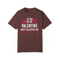 (Valentinstag) Unisex-T-Shirt aus stückgefärbtem Material