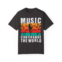 (Música)Camiseta unisex teñida en prenda