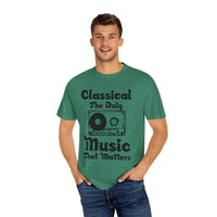 (Música)Camiseta unisex teñida en prenda